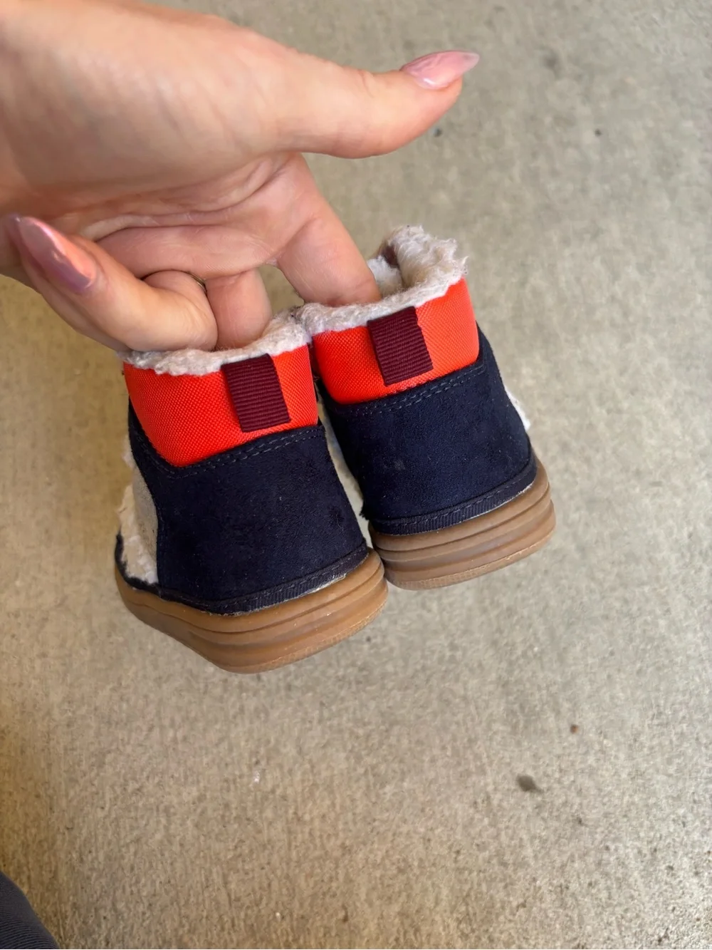 Gap Toddler Sherpa-Lined High-Top Sneaker Boot Sz 6 Color-Blocked Street